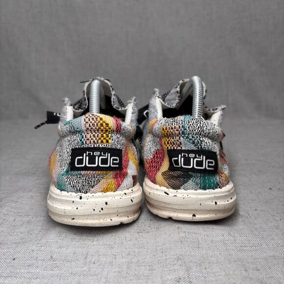 Hey Dude‎ Wally Funk Loafer Ento Grey Multicolor Slip On Boat Shoes Men’s 9 - Picture 6 of 11